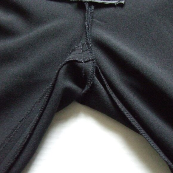 Della Spiga Italy trousers vintage black pants pleated straight 1990s office - Picture 7 of 12